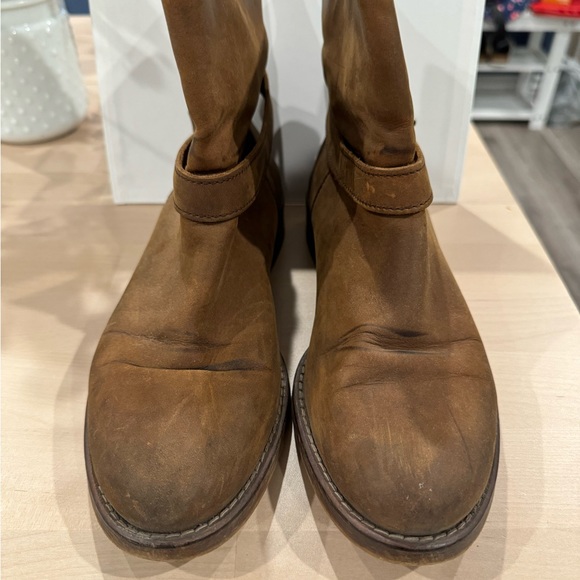 Madewell Brown Suede Moto Boot - Picture 2 of 5